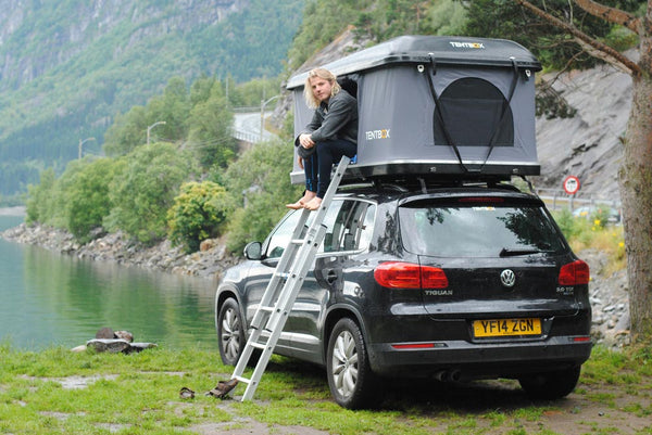 TentBox Car Roof Tent on an SUV - Volkswagen Tiguan