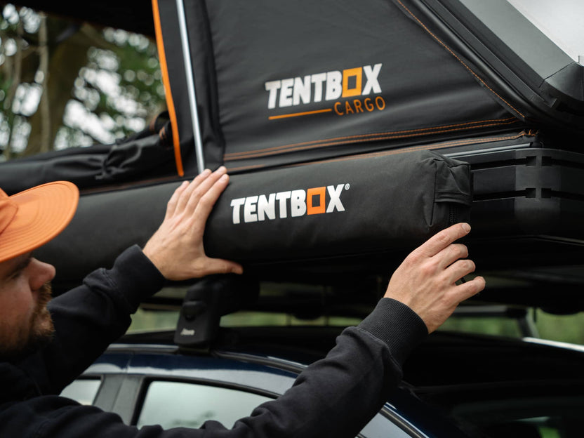 ASASCB - TentBox Cargo Side Awning undoing the zip