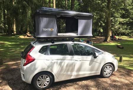 TentBox Car Roof Tent on a Hatchback - Honda Jazz
