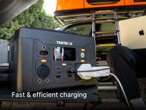 The TentBox PowerStation L offers fast and efficient charging