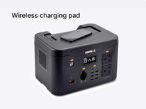 The TentBox PowerStation XL has a wireless charging pad located on the top of the unit for keeping mobile devices charged wirelessly.