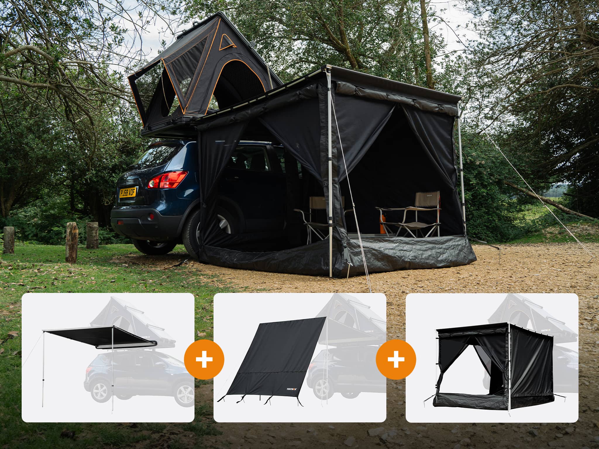 Cargo Side Awning Room Bundle – Markise & Vorzelt kaufen bei Rooftop Tents Europe