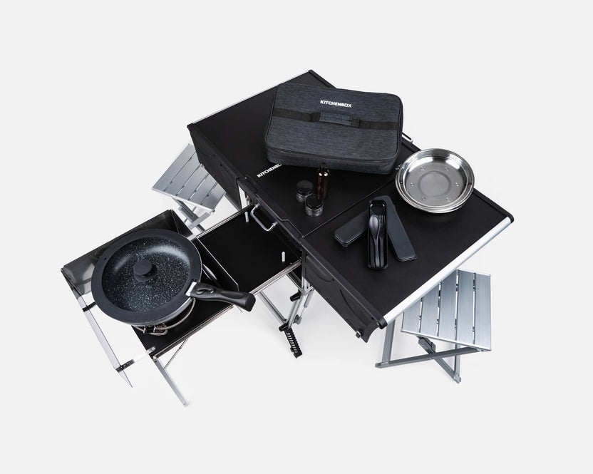 camping kitchen tackle box KitchenBox by TentBox