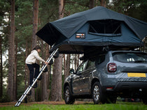 ALS TentBox LadderSteps - child climbing up the TentBox ladder with ease thanks to the LadderSteps