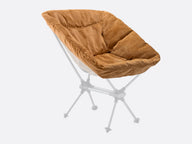 A studio image of the TentBox Camping Chair Cushion in mustard