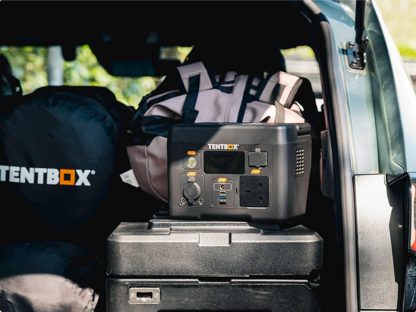 The TentBox PowerStation M is ideal to store in the boot of your car for every TentBoxing trip.