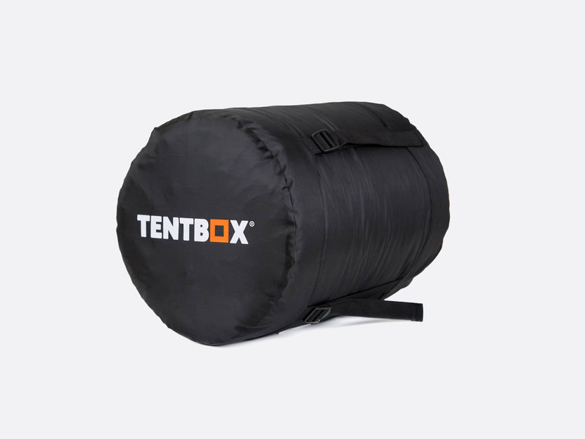 TentBox Sleeping Bag - in compression sack, side view