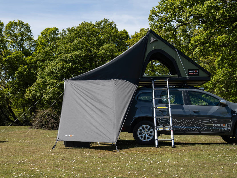 Side view of the TentBox Cargo 2.0 Tunnel Awning