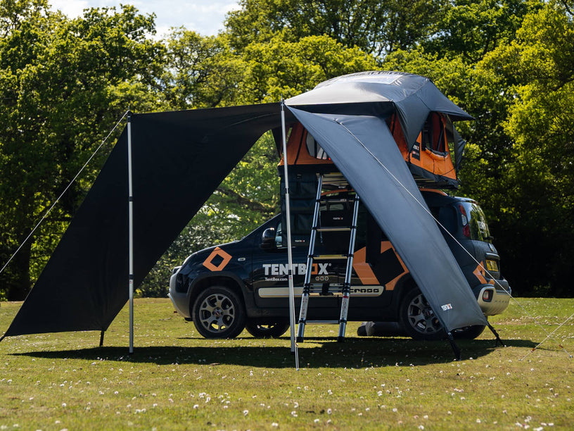 Side view of the TentBox Lite 2.0 Tunnel Awning