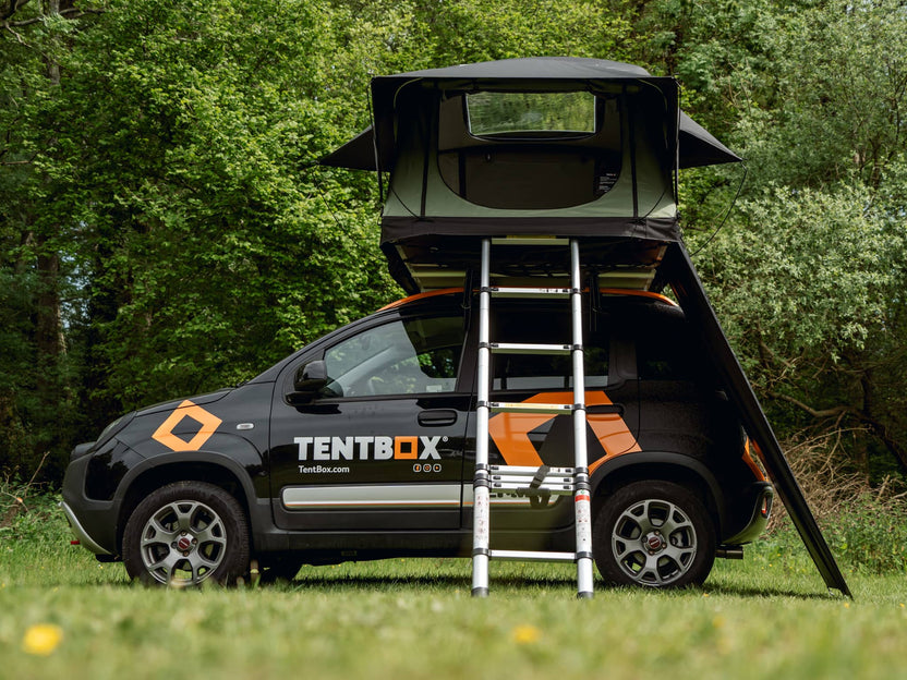 fiat panda 4x4 roof tent TentBox Lite Windbreak