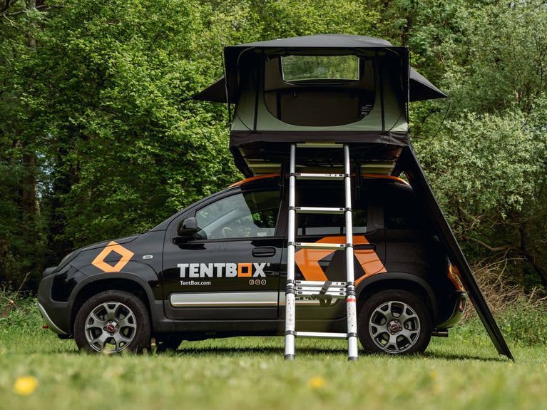 TentBox Lite Windbreak A sheltering wall for your roof tent