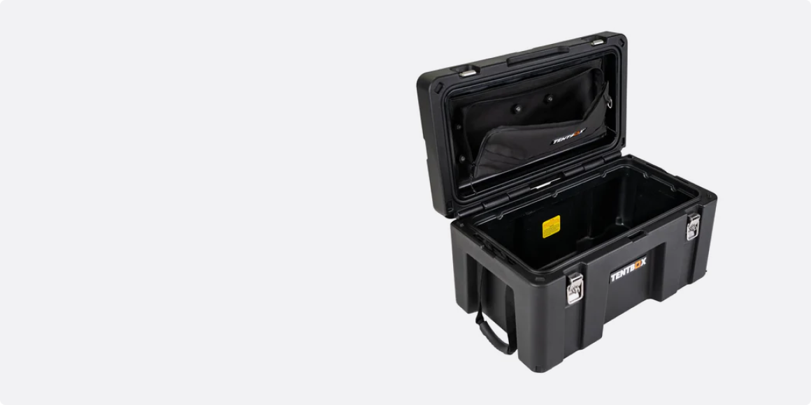 A rugged storage case for your TentBox trips