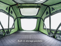 The new TentBox Lite internal showing the built in storage pockets