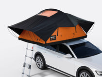 TentBox Lite XL on a car - Sunset Orange