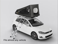 [autoplay]A video showing that the TentBox GO roof tent on a range of cars because it fits on almost any vehicle