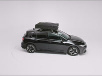 A 360 video of the new TentBox Lite open and closed on top of a black car [autoplay]